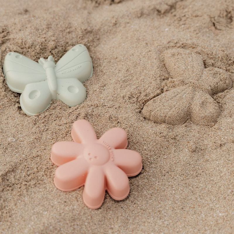 Little Dutch Beach Set Sand Shapes - Flowers & Butterflies